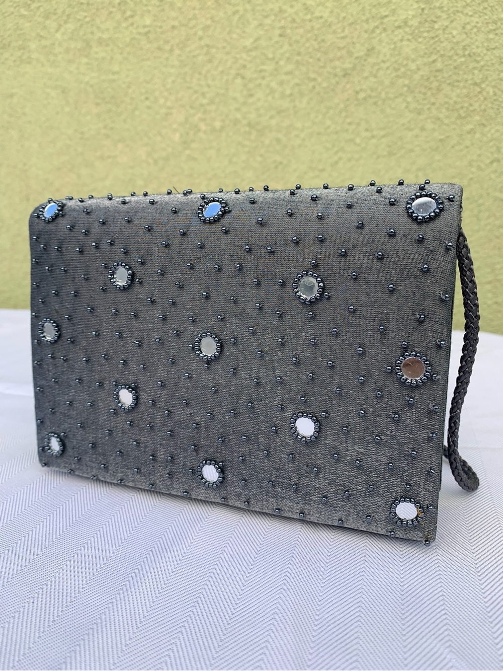 Vintage Grey Studded Bag from Another Y&S